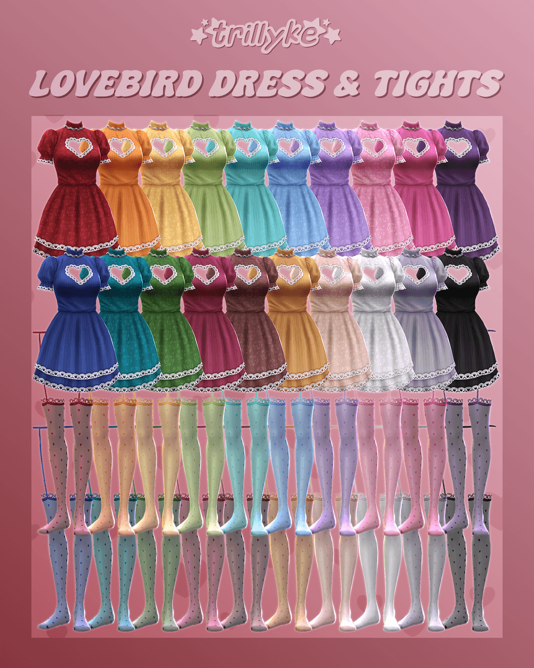 Галерея мода Платье и чулки Lovebird Dress & Tights #1